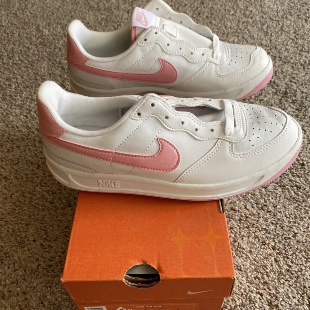 Vintage 2002 Nike Ace ‘83 (GS) Youth Sz 5.5Y Pink White 302448-163 Rare